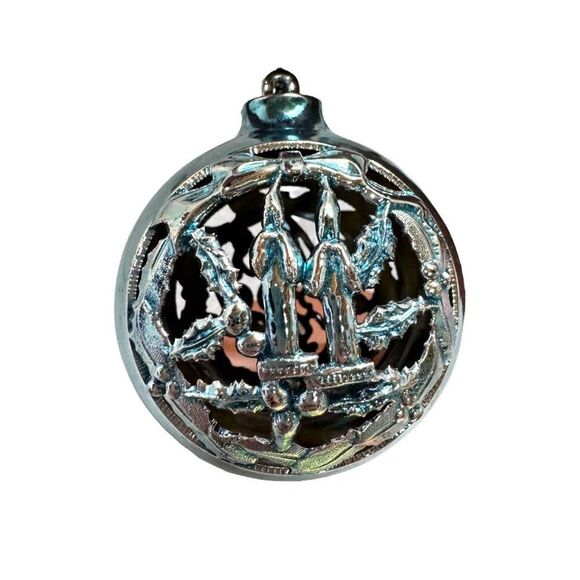 Vintage Bradford Unbreakable Christmas Ornaments Cut Out Indent Angel Set Of 2 - Picture 3 of 7